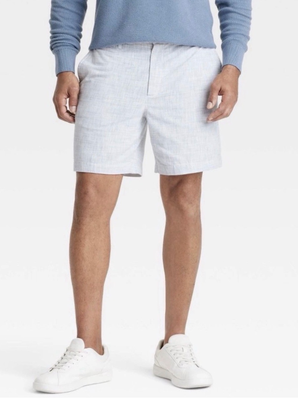 NWT Goodfellow & Co sz 42 Everywear 7" Flat Front Chino Grays Harbor Shorts